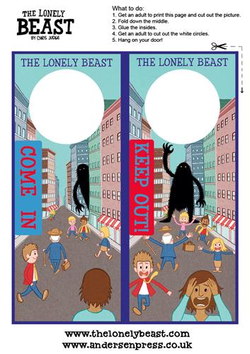 The Lonely Beast Door Hanger