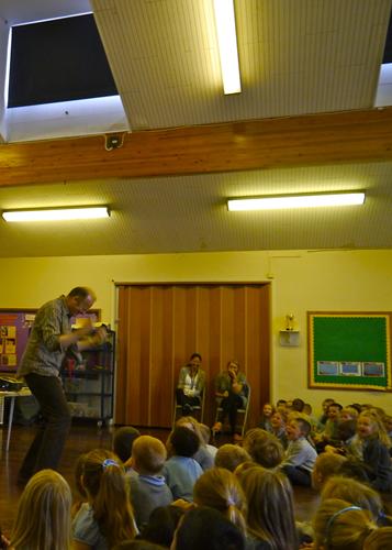 Andrew doing a presentation