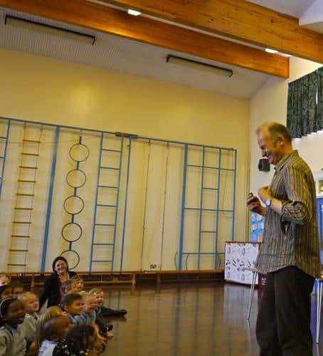 Andrew doing a presentation